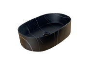 Above Counter Wash Basin - Matt Black Marble