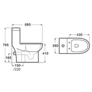 ACME WC Complete Set (S-220mm) - White (4809777676333)