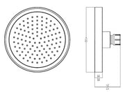 Round Rain Shower Head