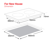 Senz SZ-GS368FL Flexible Base Sealed Burner Gas Stove