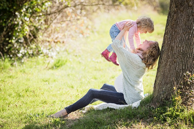 Family on the park