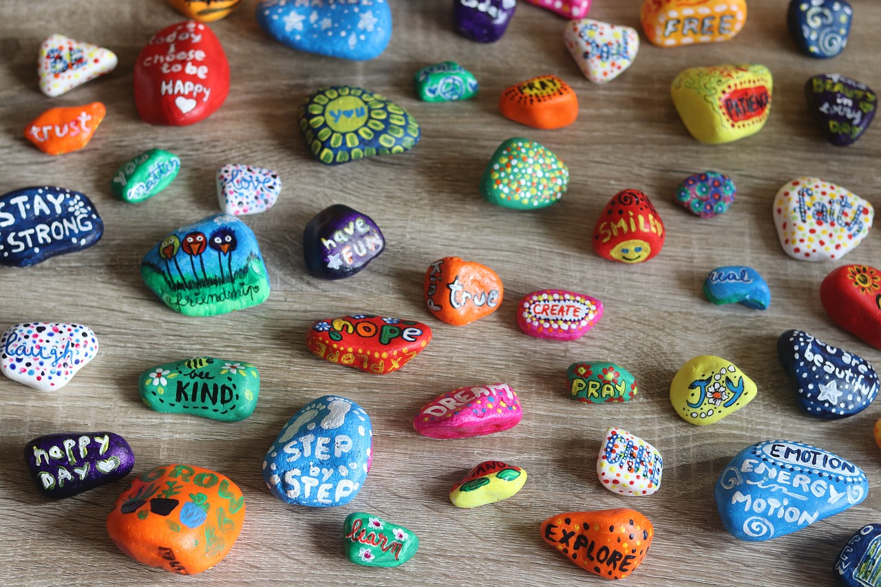 Painted stones