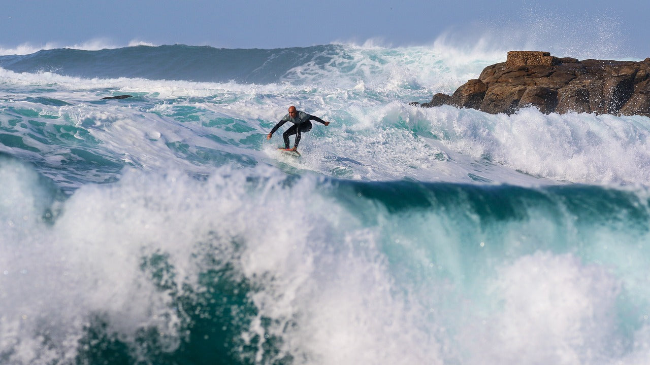 Surfer, Surfing, Waves