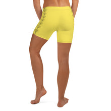 Yellow Stretch Elastic Waistband Yoshilady Shorts
