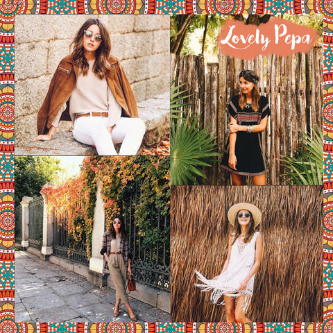 Top 10 Spanish bloggers to follow LOVELY PEPA - Blog IBIZA PASSION boho chic luxe online store fashion jewelry jewels