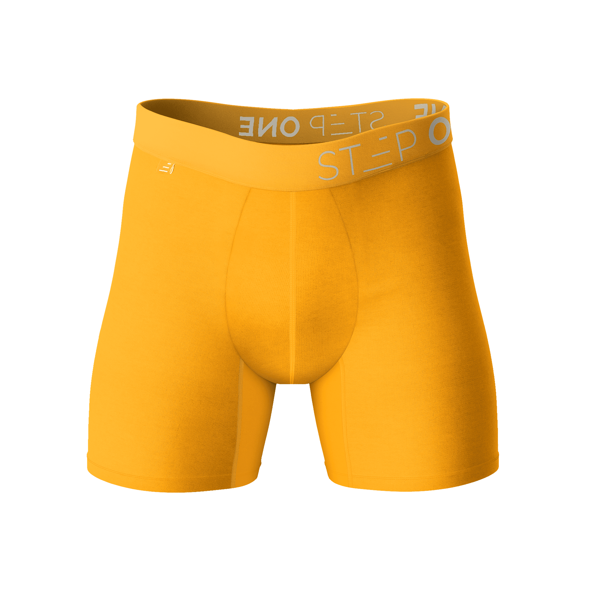STEP ONE MENS Boxer Brief Underwear - BUTTER NUTS - ORANGE - 2XL