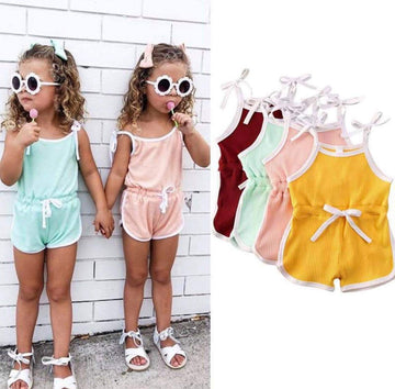 Girls Tie Romper