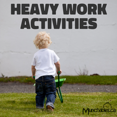 Sensory Heavy Work Activities Blog Post Picture of Boy Doing Heavy Work