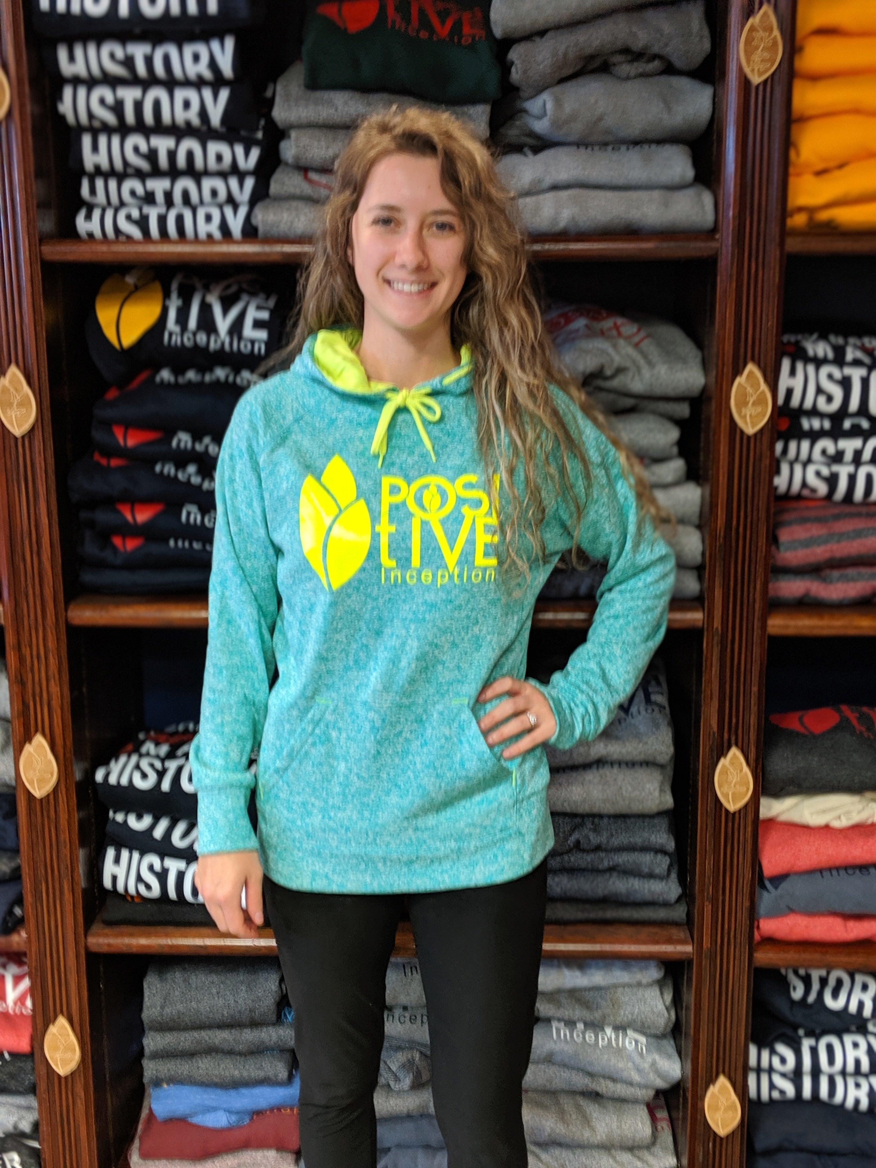 neon yellow hoodie women's