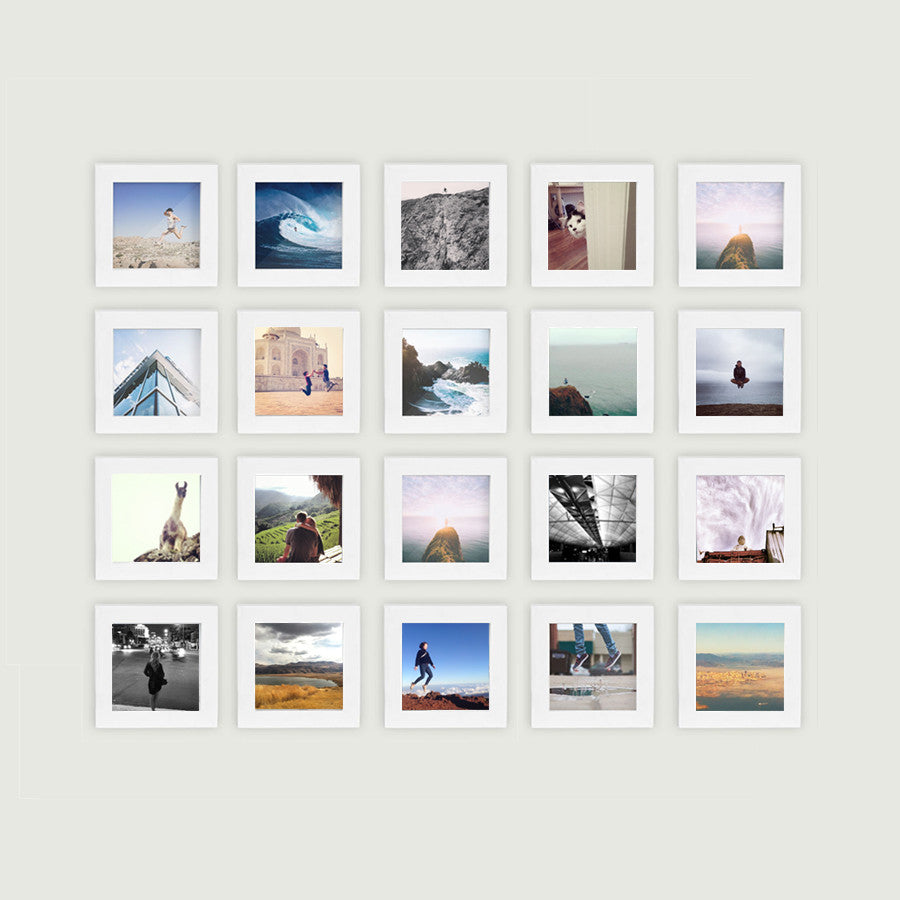 20-Pack, White, 4x4 Photo Frame – Tiny 