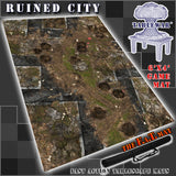Ruined City 40K Battle Mat 6x4’ 72x48” Hidden Deployment Lines