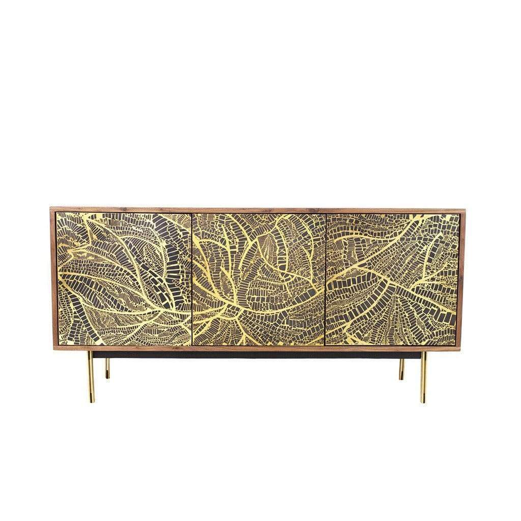 Skov 3 Brass Front Credenza