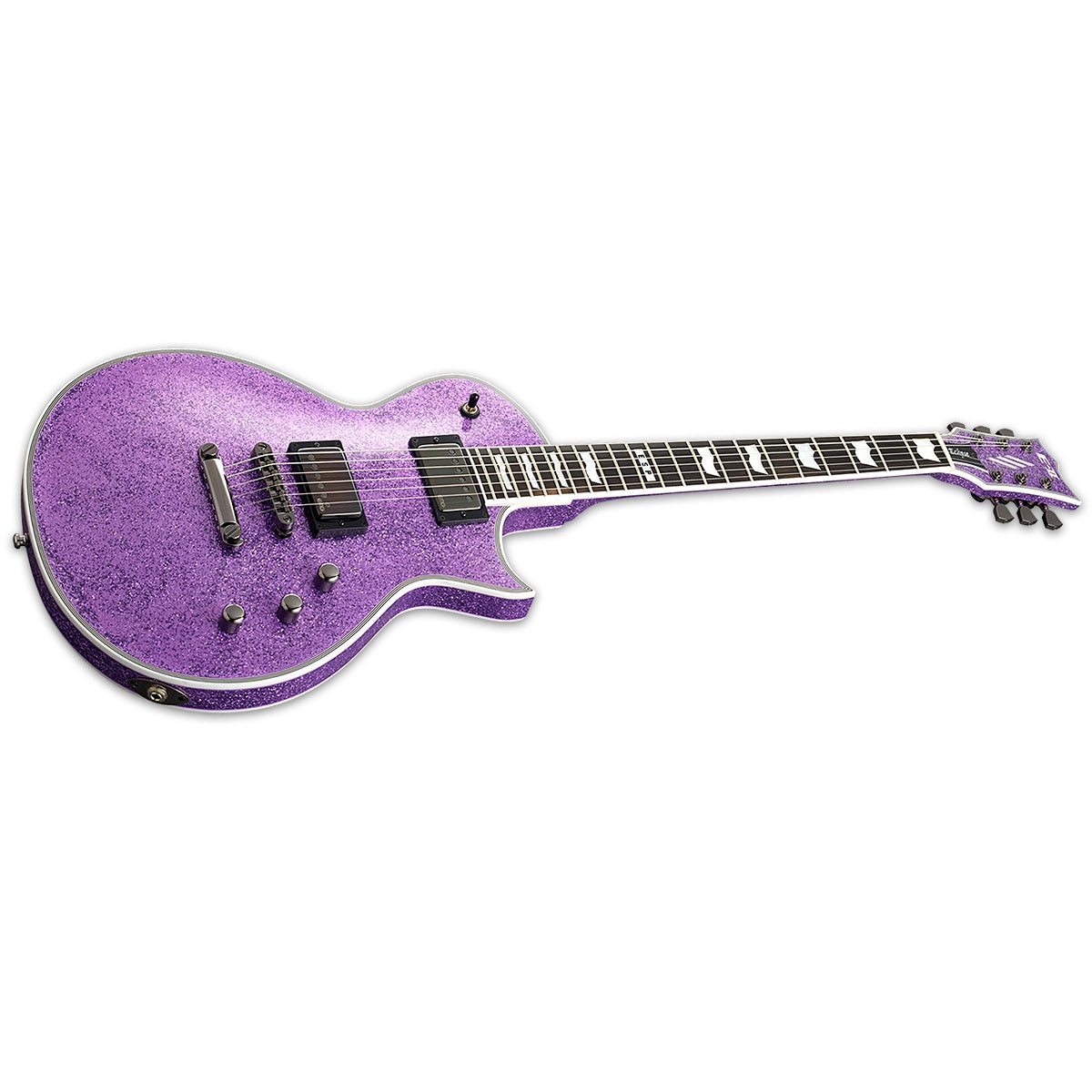 purple sparkle electric guitar