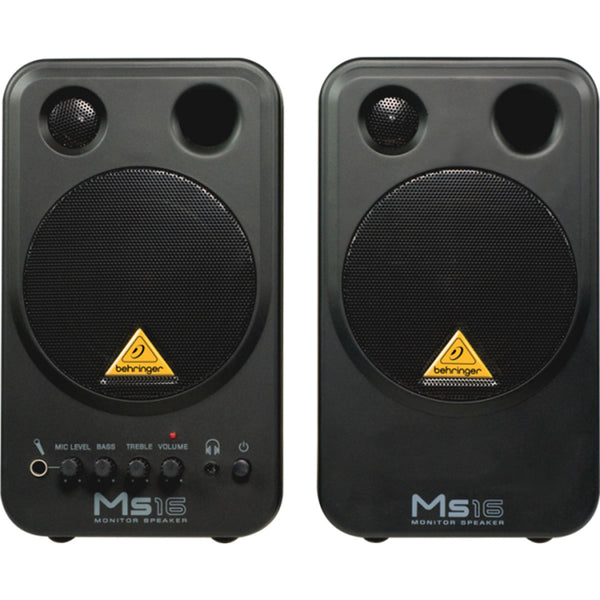 Behringer MS16 Powered Studio Monitor Speakers - Buy Online - Belfield Music