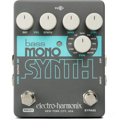 electro harmonix bass microsynth effects pedal