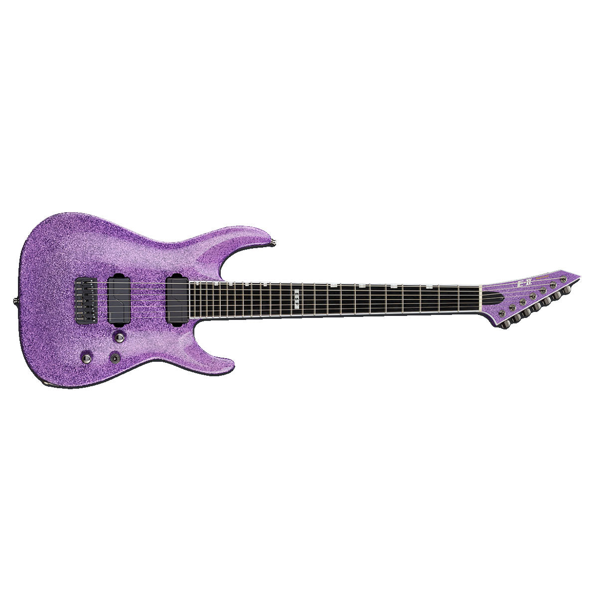 purple sparkle electric guitar