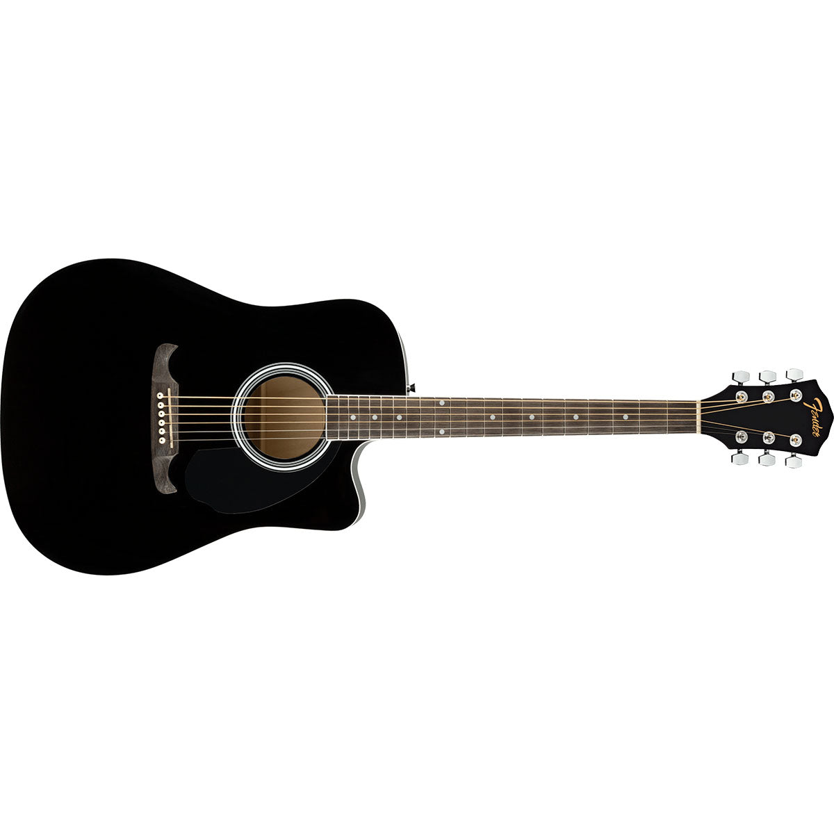 fender acoustic black cutaway