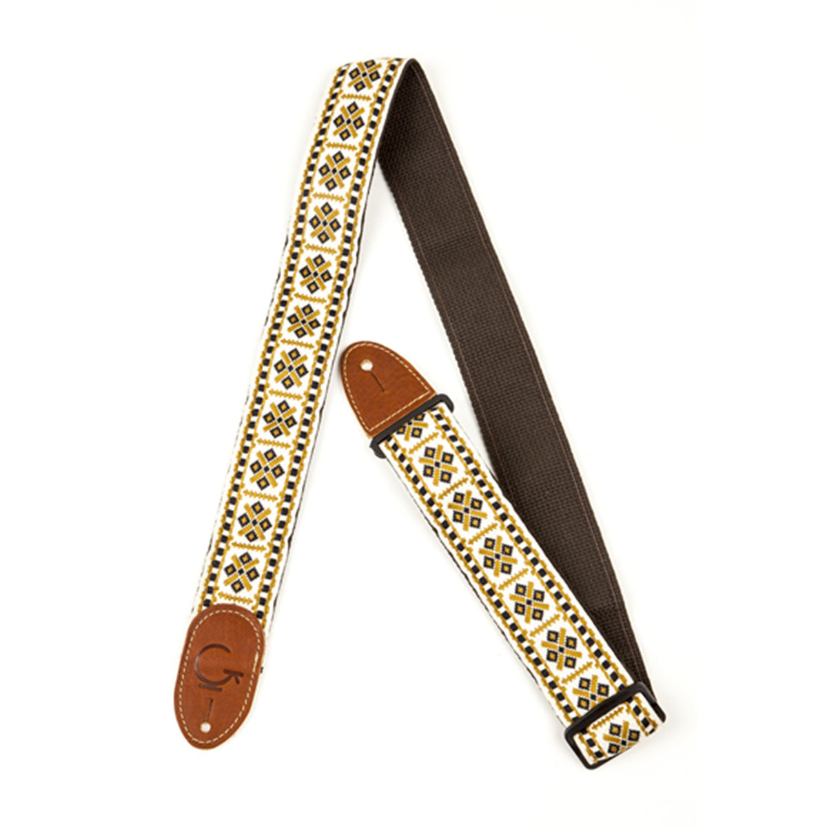 Gretsch Tooled Leather Guitar Strap 2-Pack Black/Walnut