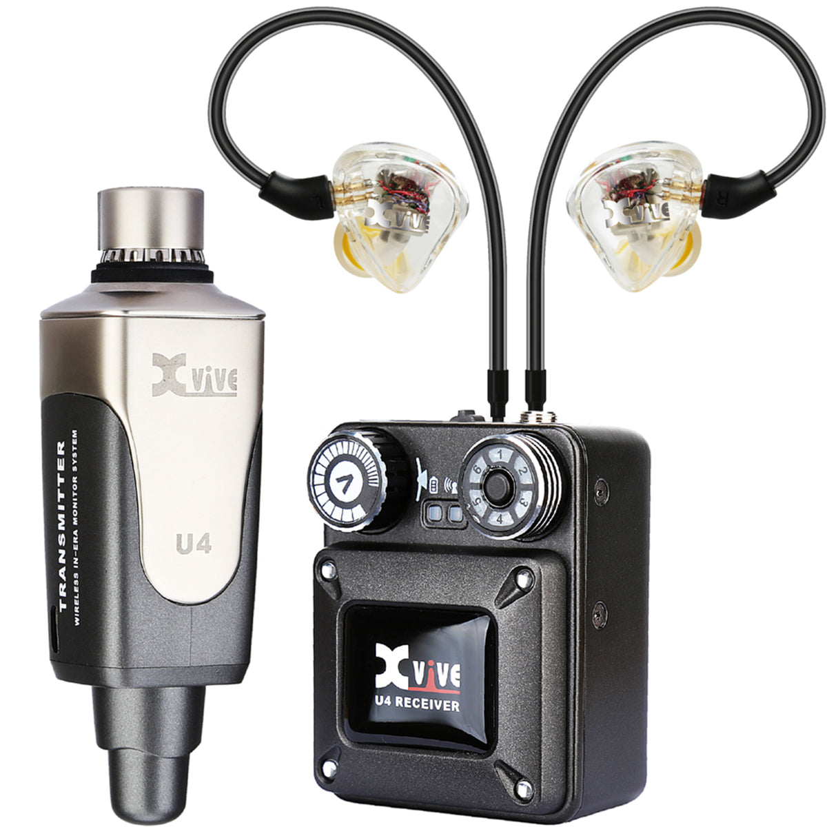 XVIVE U4R4 In-Ear Monitor Wireless System 2.4Ghz (4x