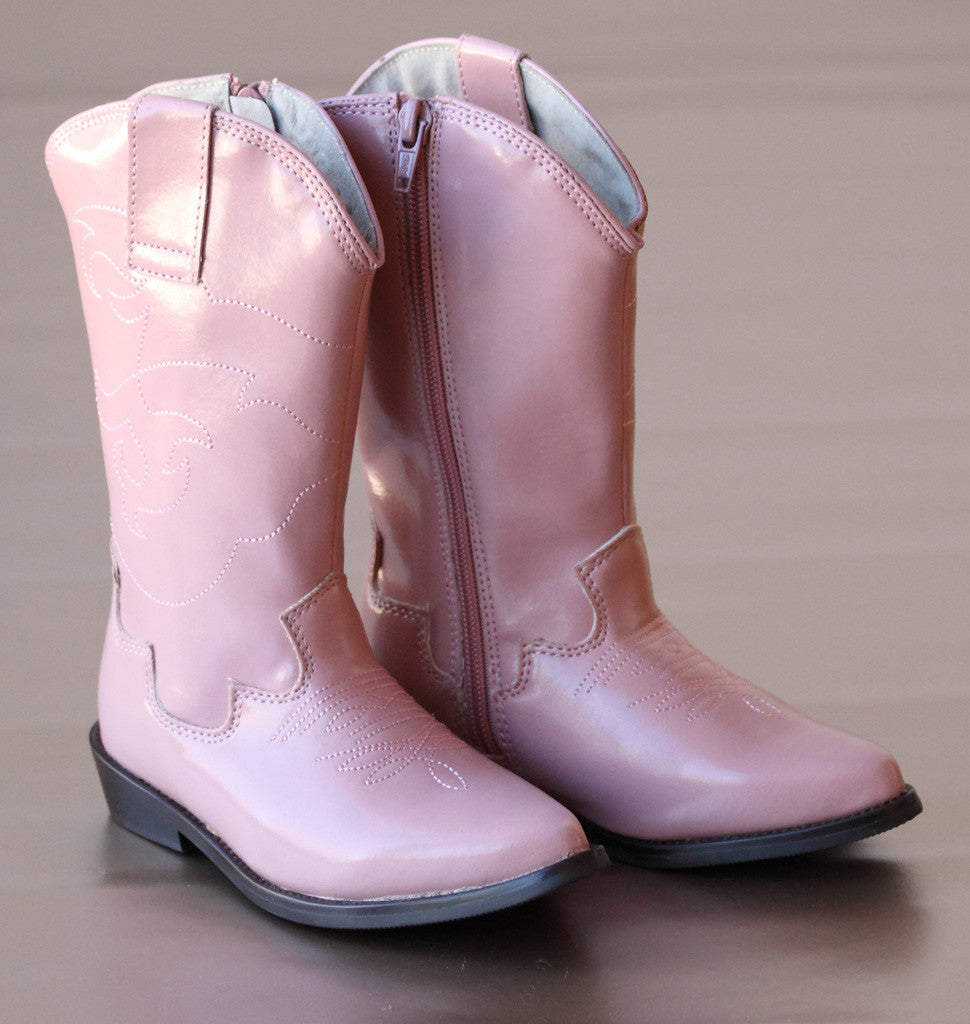 pink cowgirl boots size 1