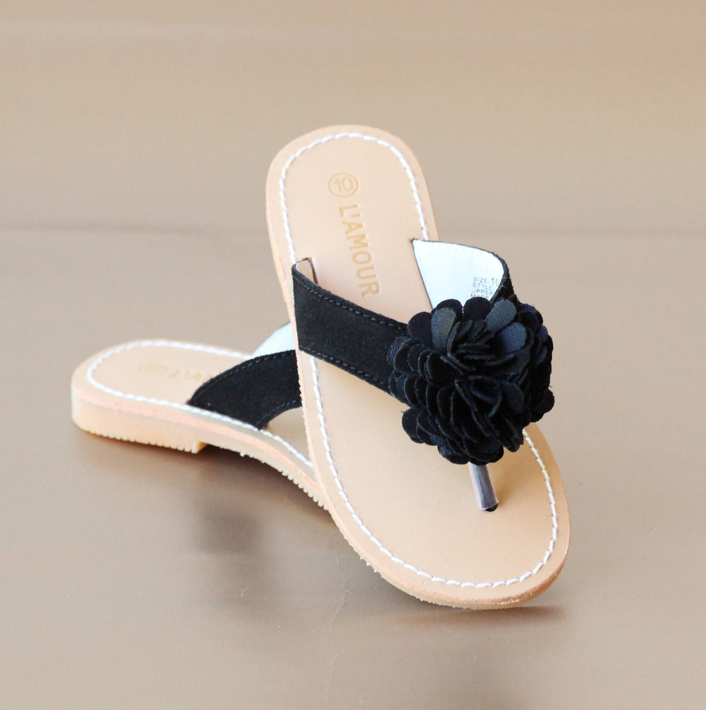 girls pom pom sandals