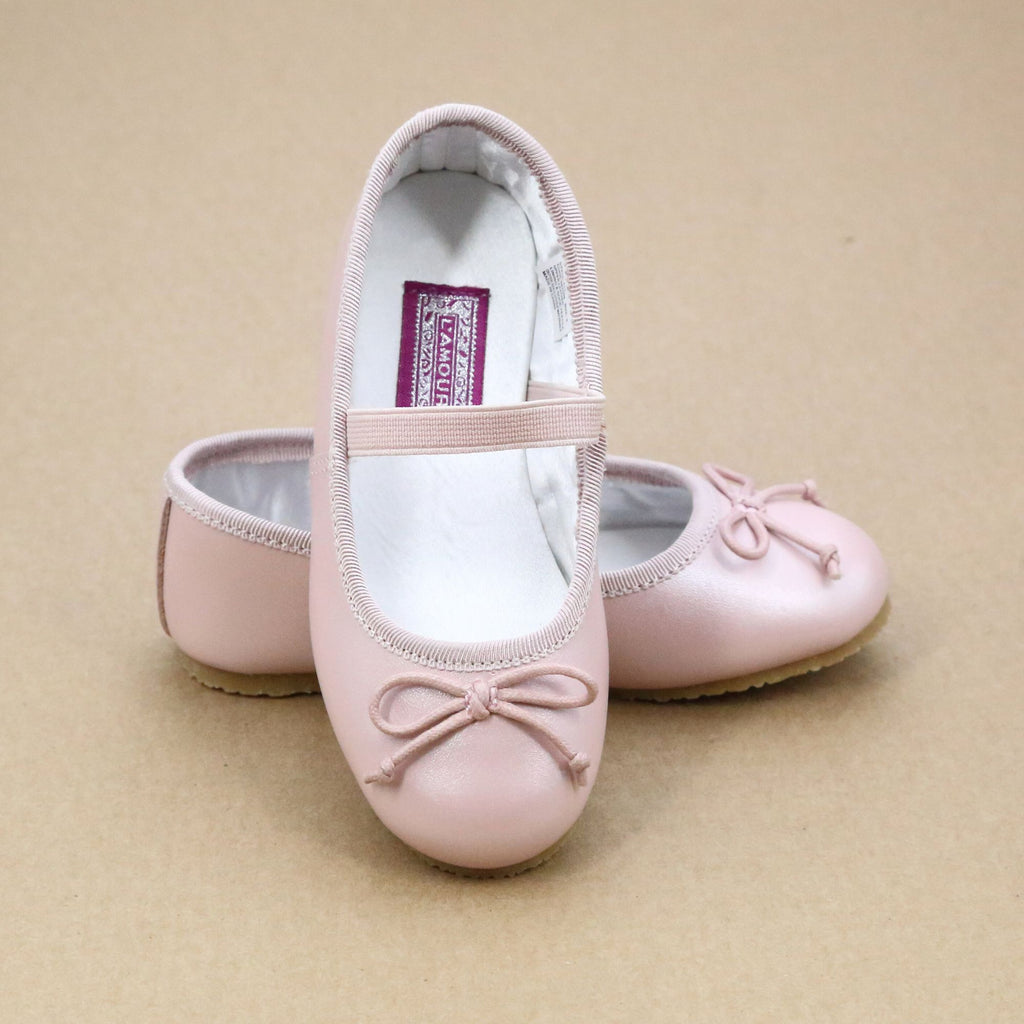 Alia Toddler Girls Classic Leather Ballet Flats - Ballerina Flats ...