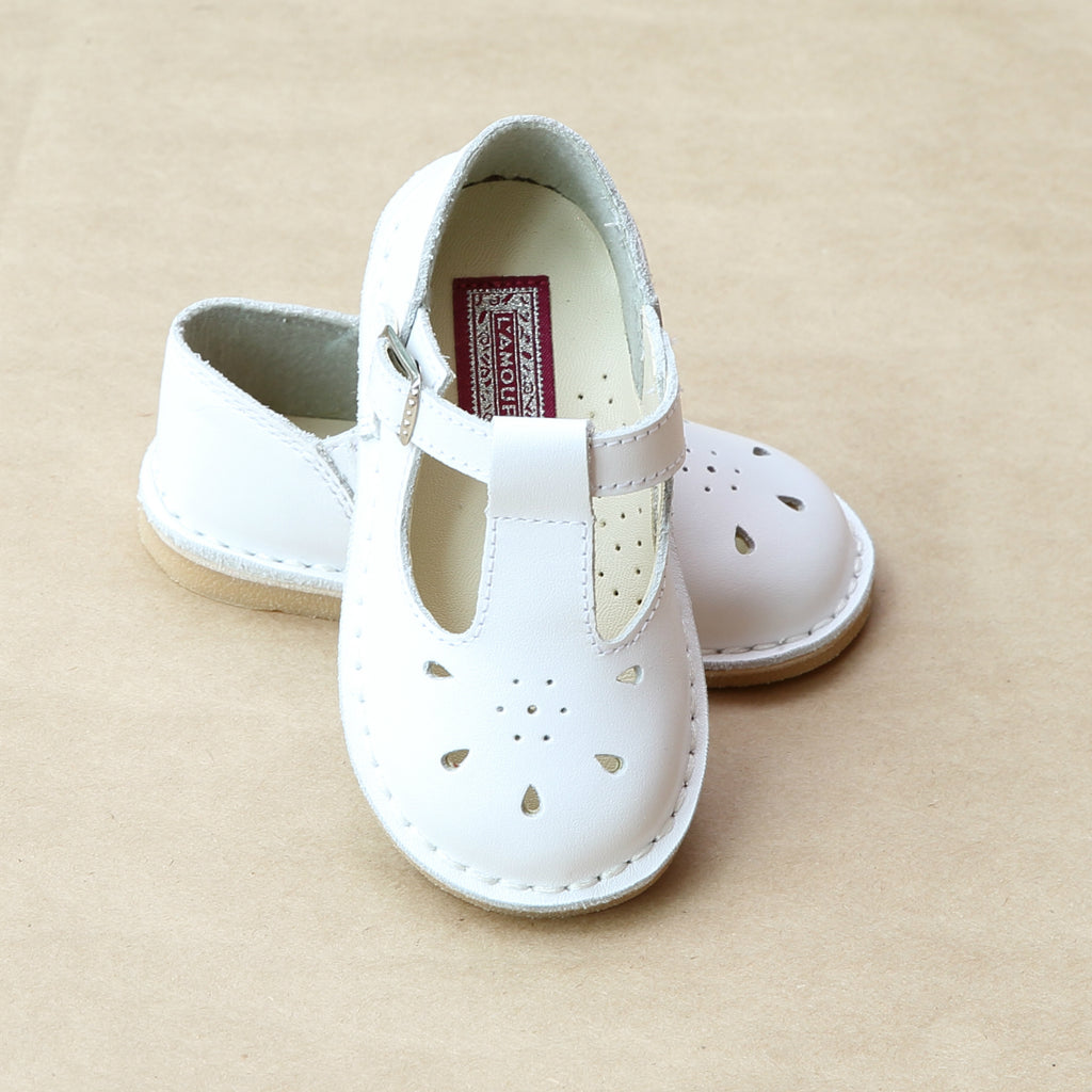 white t strap mary janes