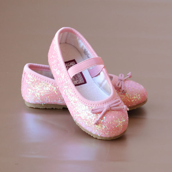 L'Amour Girls Glitter Ballet Flats – Petit Foot