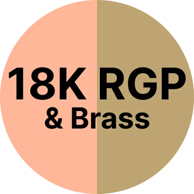 Heroic Steed 18K RGP & Brass