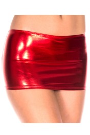 Music Legs Metallic Mini Skirt - Asst Colors