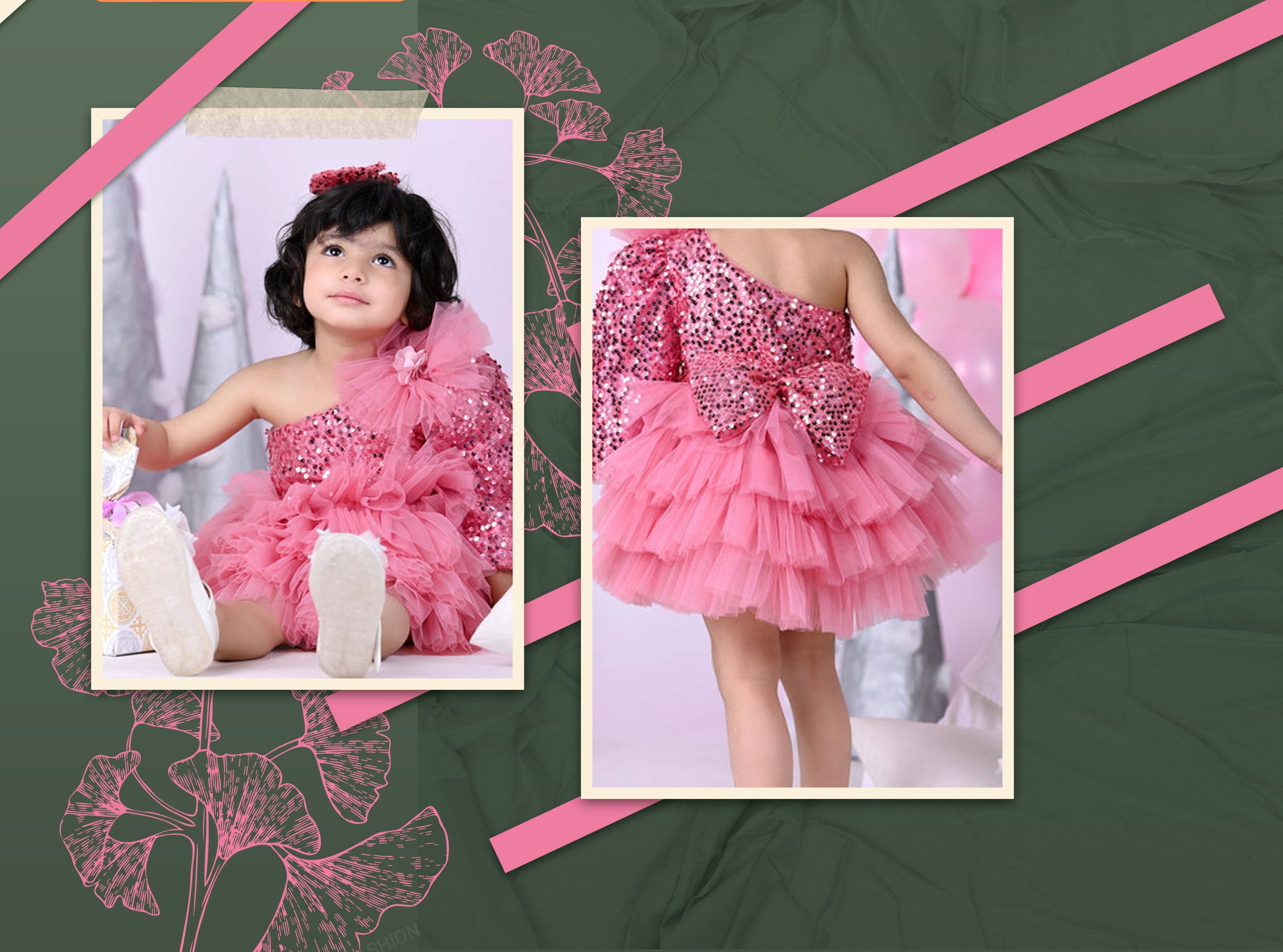 Pcunitly Baby Girl 1st Birthday Outfit Boho Lace One Print India | Ubuy