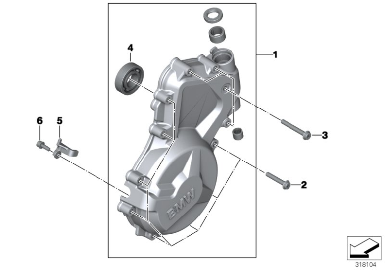 bmw s1000rr stator cover