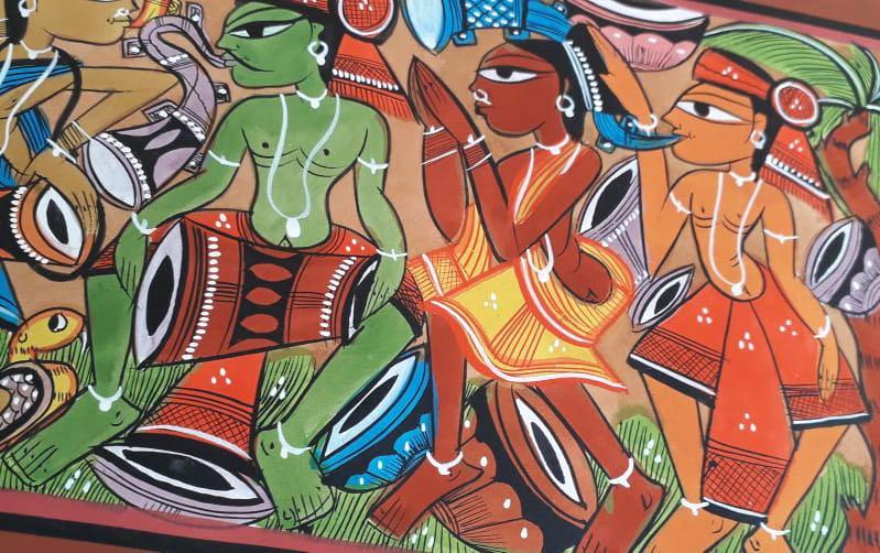 CELEBRATION - SANTHAL PAINTINGS – indic inspirations