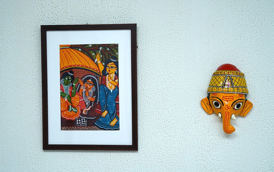 Buy Ram, Sita, Lakshman - Bengal Patachitra Painting - A3 Size