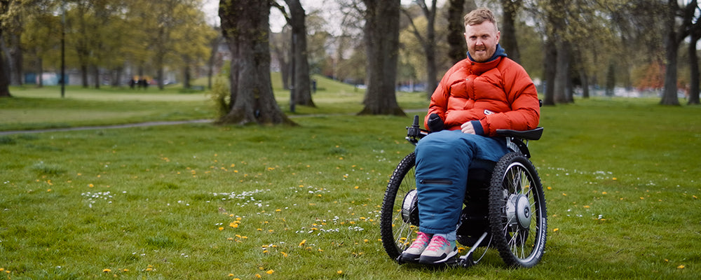 Naill sat in his wheel chair