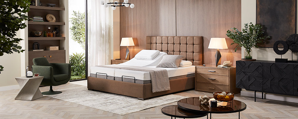 a minimalist adjustable bed