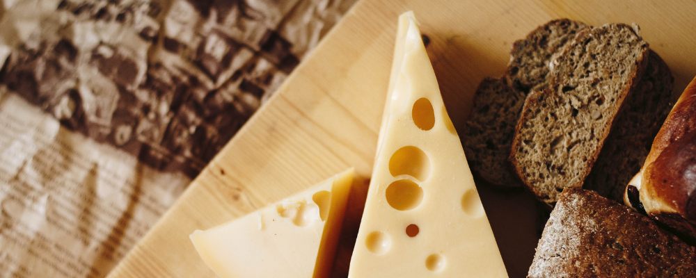 Does eating cheese give you nightmares? A piece of cheese on a cheeseboard