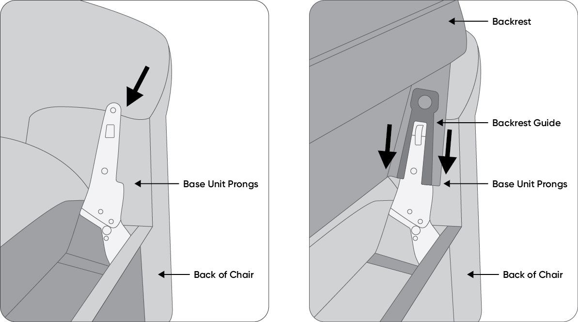 Drawing of chair components