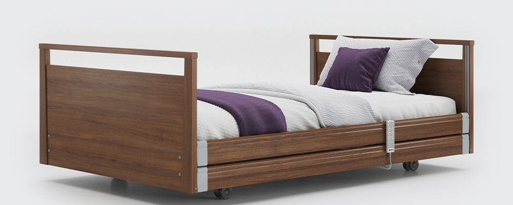 Opera Signature Bariatric Bed in Walnut Oak Finish