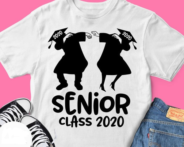 Download Senior Class 2020 Svg Design With Dabbing Graduate T Shirt Teetaho