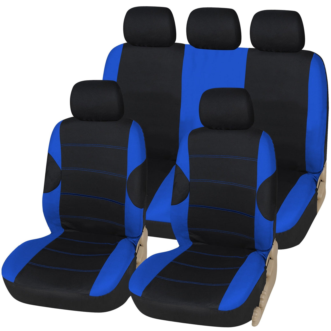 Shield Racing 9pc Full Car Seat Cover Set Blue Polyester PORA9PC BLU 1 Scaled 580x@2x ?v=1616096990