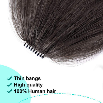 Clip in Bangs 100% Human Hair Extensions Air Bangs – Wigyy