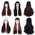 Octagon Cap Medium To Long Wavy And Long Straight Hair Wigs
