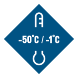 Comfort Range -50°C to -1°C