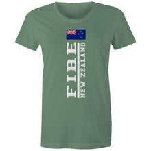 Load image into Gallery viewer, FIREFIGHTER NEW ZEALAND - Women&#39;s Maple Tee
