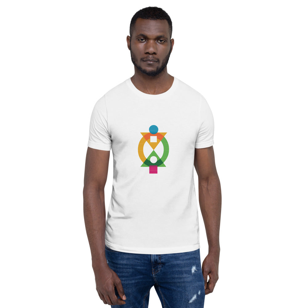 MultiColor Summer T-shirt with Boa Me AfroSymbol Printed