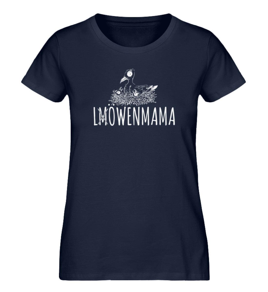 Möwenmama Löwenmama · Damen Premium Bio T-Shirt-Damen Premium Bio T-Shirt-French Navy-XS-Mooinzen