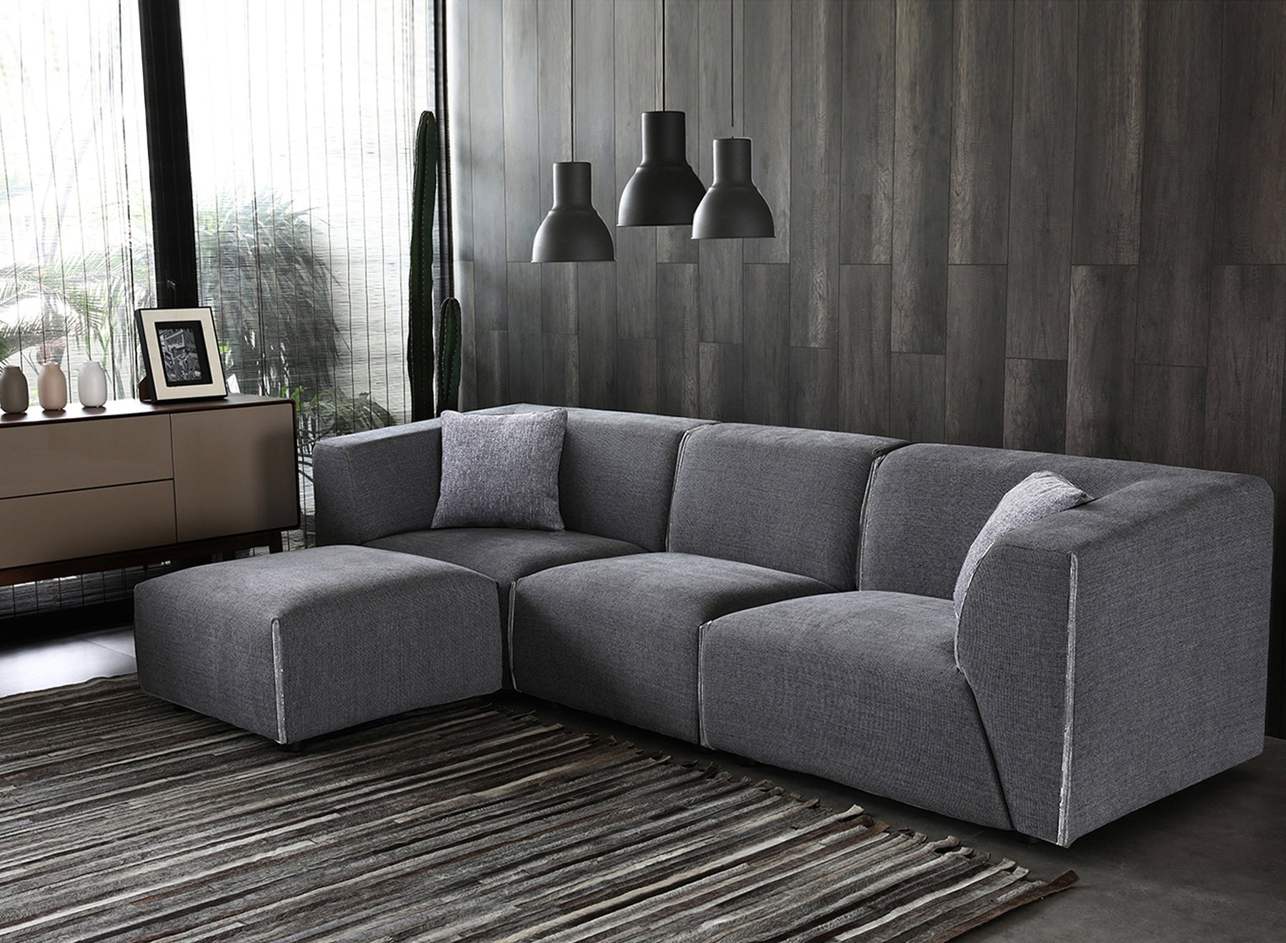 habitat modular sofa leather