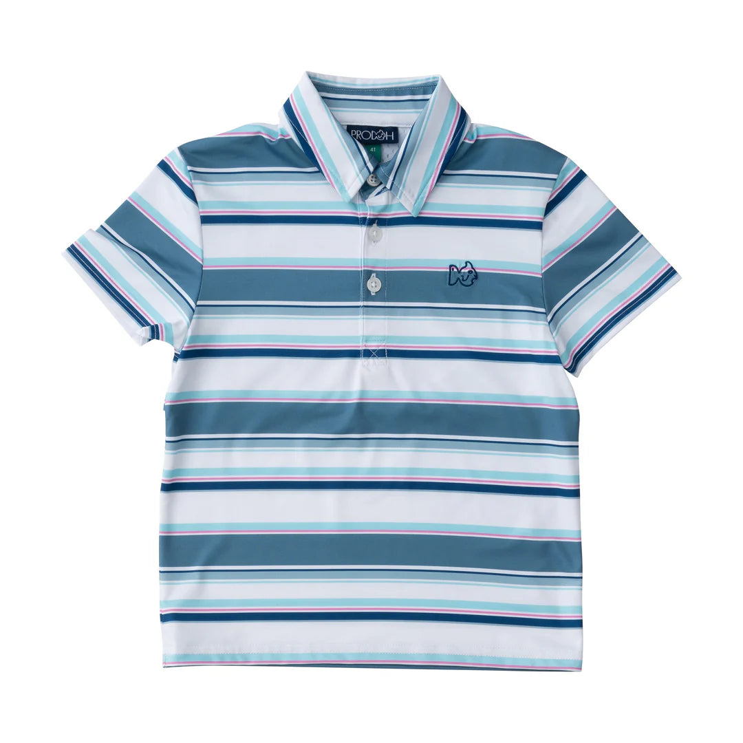 Pro Performance Polo Provincial Blue Multi Stripe