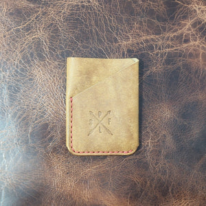 The Warrant | Minimalist Wallet | Cognac Pueblo - S.P. Forge and Leather